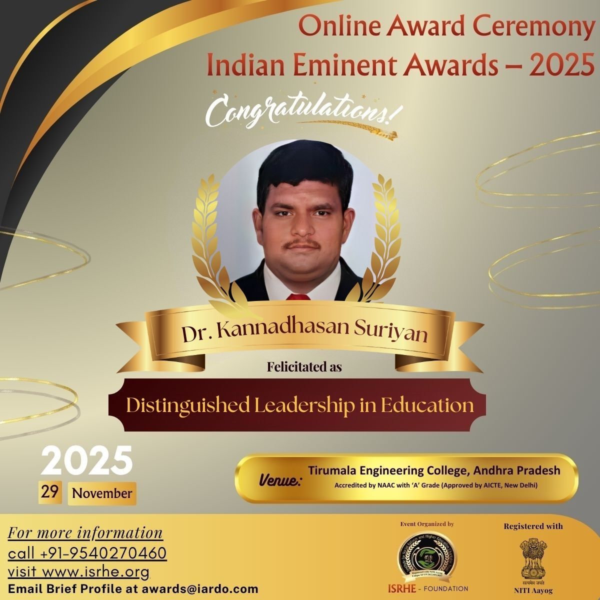 Dr. Kannadhasan Suriyan